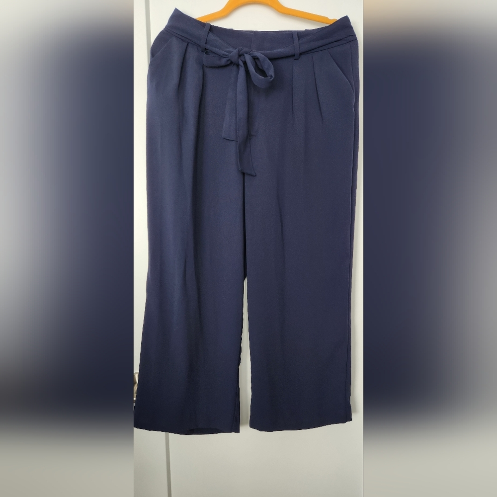 A New Day Women Straight Pants Navy Blue Size 8